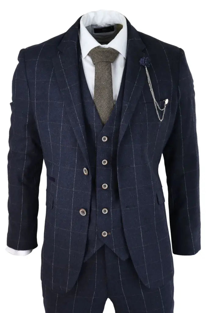 Cavani Three-Piece Suit - Angels Navy