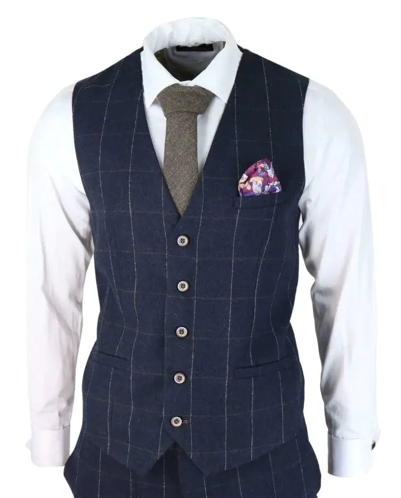 Cavani Three-Piece Suit - Angels Navy