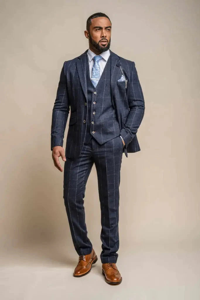 Cavani Three-Piece Suit - Angels Navy