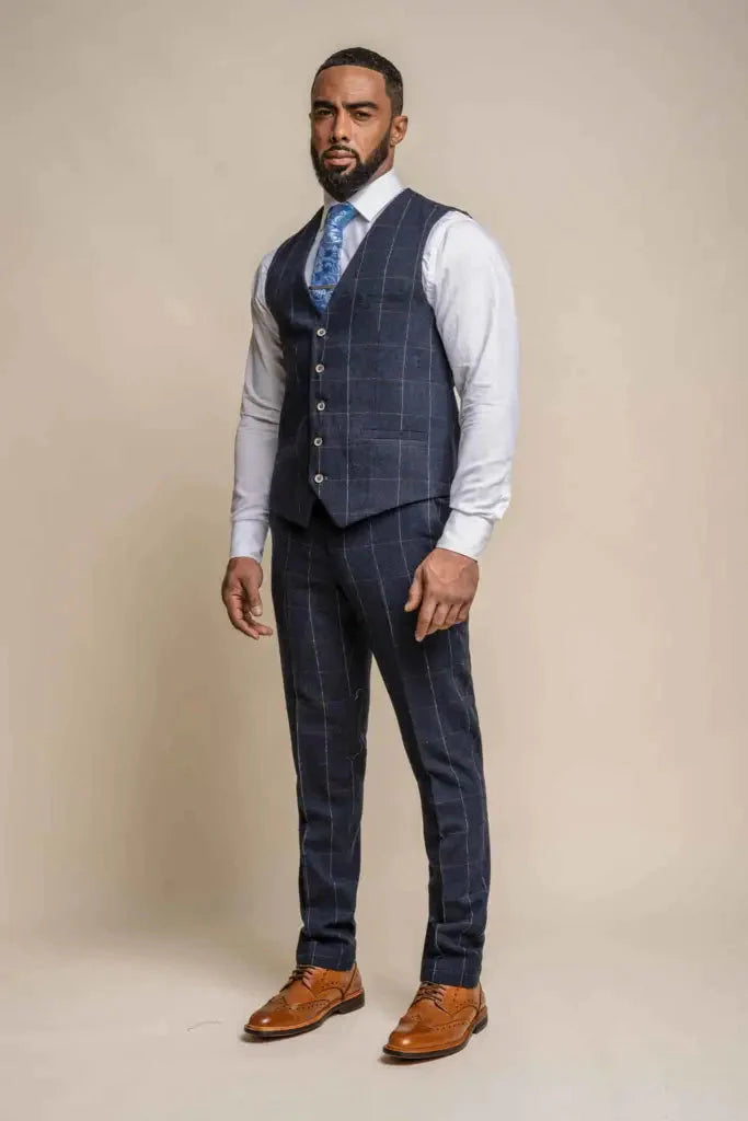 Cavani Three-Piece Suit - Angels Navy