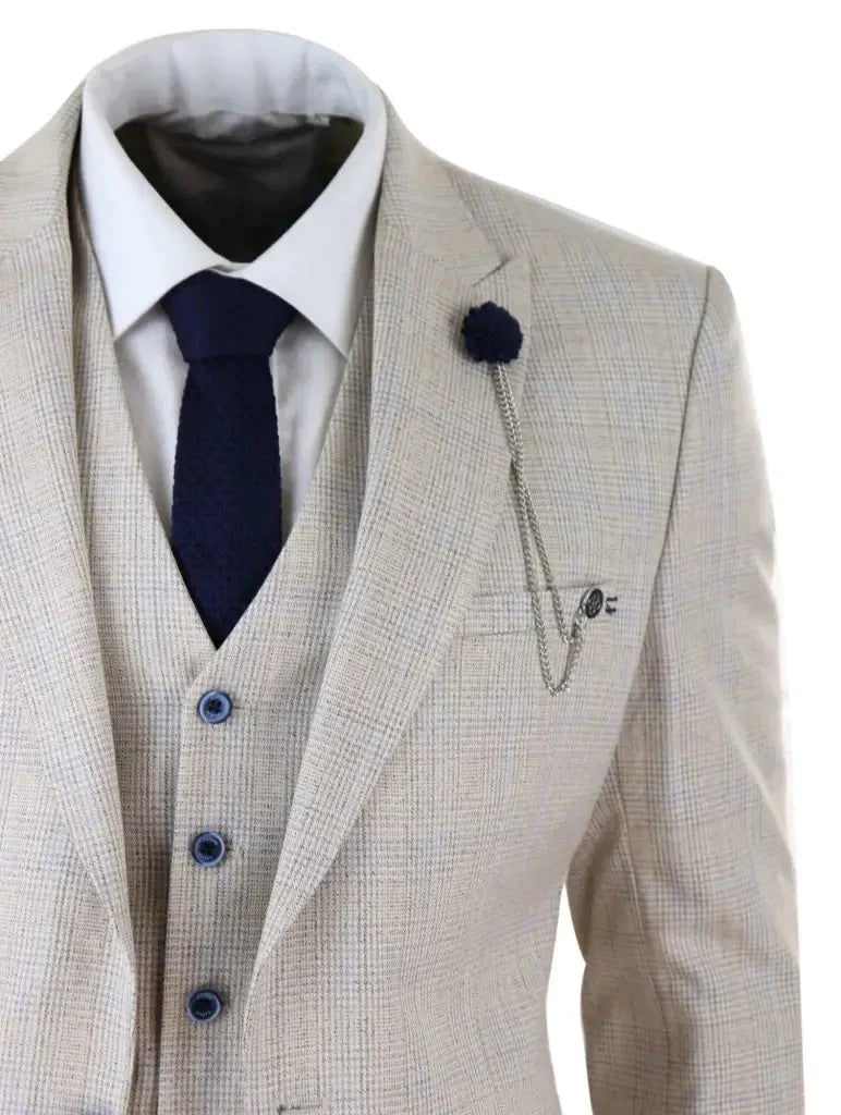 Men's Suit Beige - Cavani Caridi