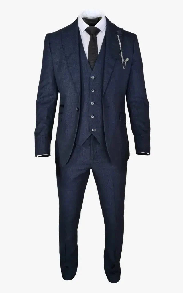 Men's Suit Navy Blue - Cavani Caridi