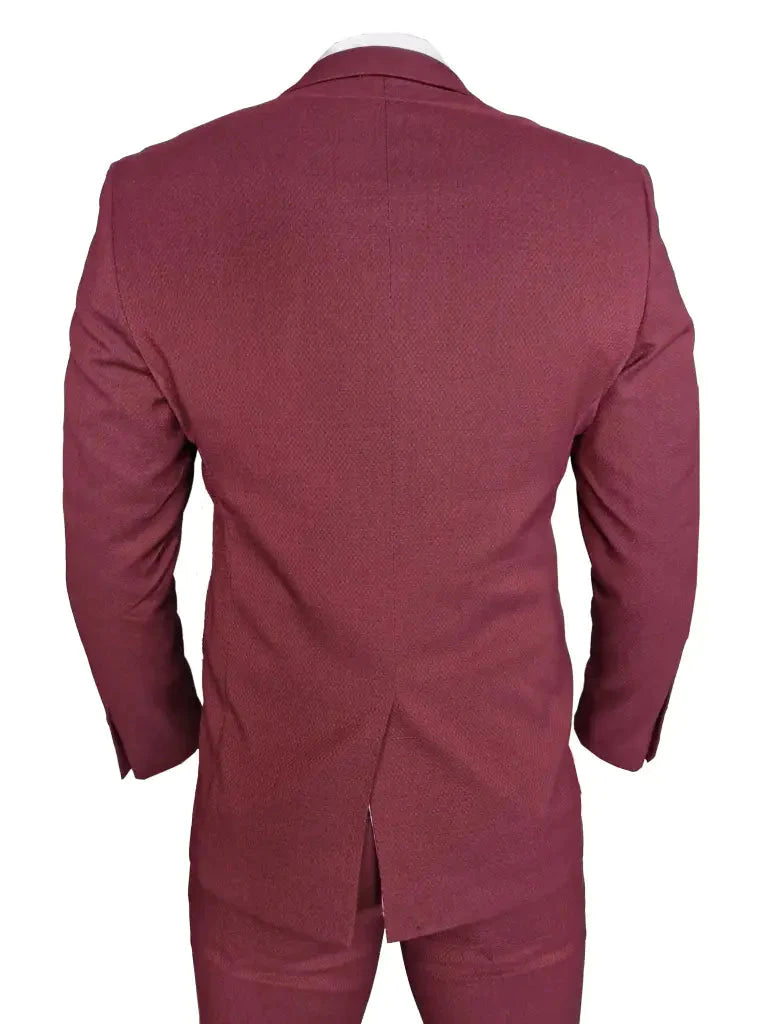 Men's Suit MAX Wine Red 3-Piece