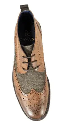 Light Brown Lace-up Boots | Cavani Curtis