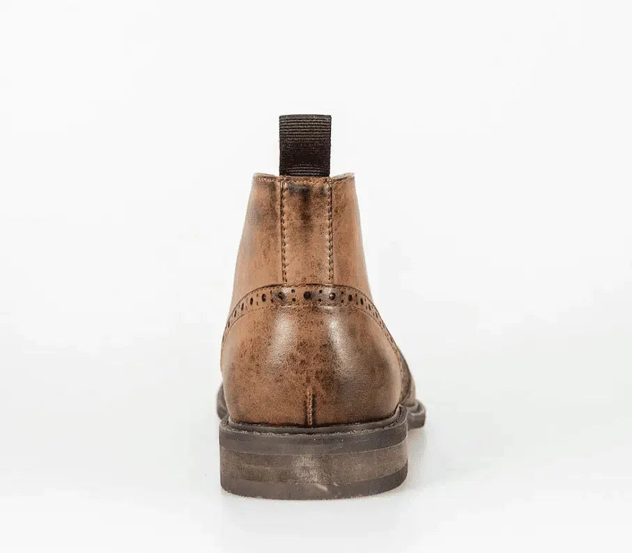 Light Brown Lace-up Boots | Cavani Curtis