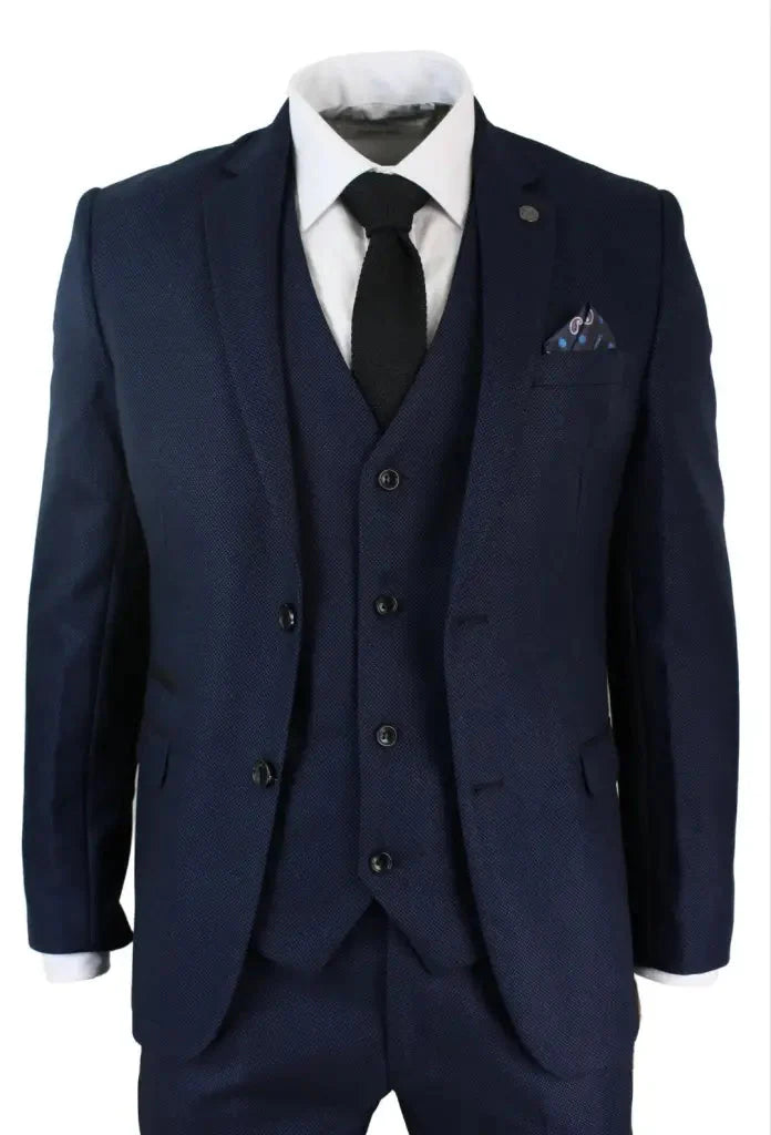 Navy Blue Men's Suit Callum | Jacket, Waistcoat & Trousers