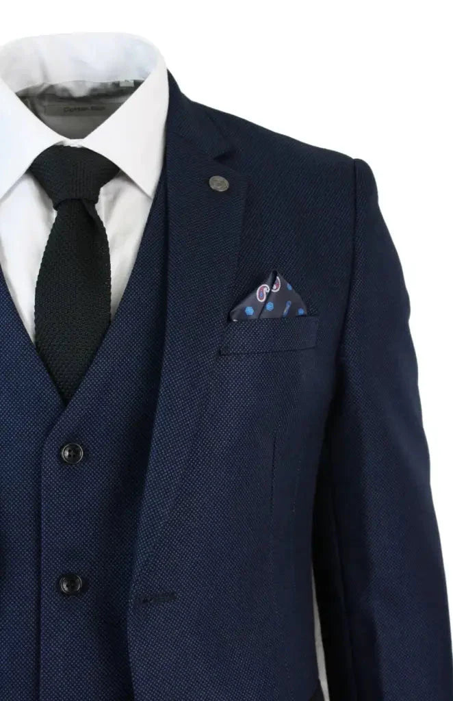 Navy Blue Men's Suit Callum | Jacket, Waistcoat & Trousers