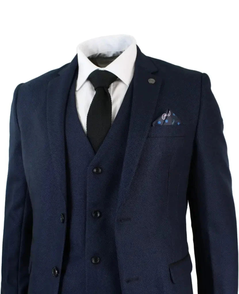 Navy Blue Men's Suit Callum | Jacket, Waistcoat & Trousers