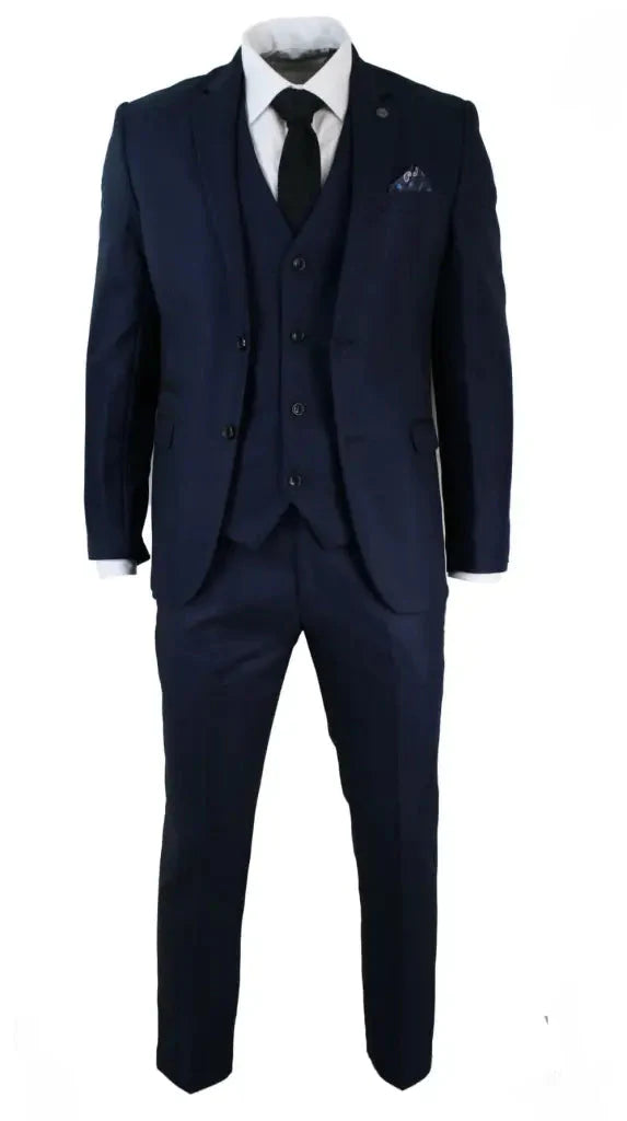 Navy Blue Men's Suit Callum | Jacket, Waistcoat & Trousers