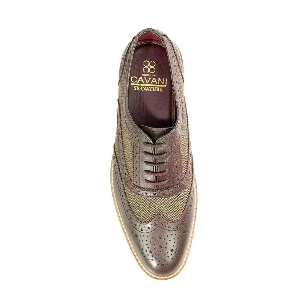 Nette schoenen | Cavani Ellington brown tweed - schoenen