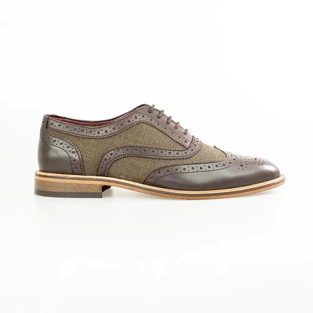 Nette schoenen | Cavani Ellington brown tweed - schoenen