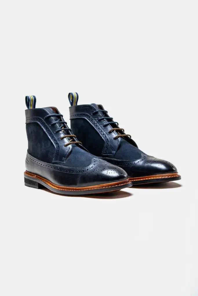 Premium Navy Men's Boots - Cavani Bosworth