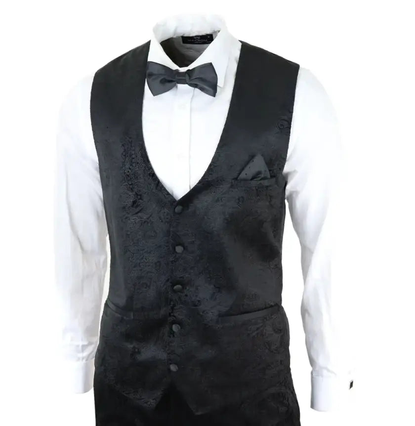 Black Velvet Paisley Tuxedo