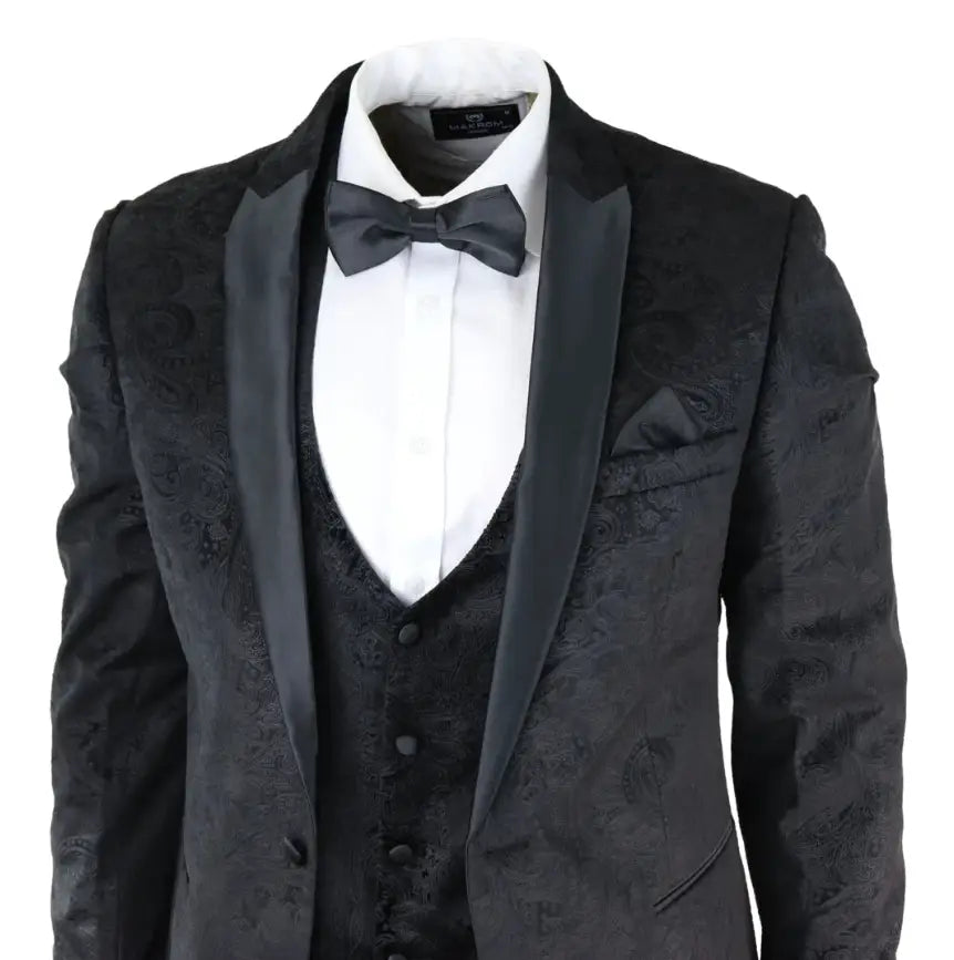 Black Velvet Paisley Tuxedo