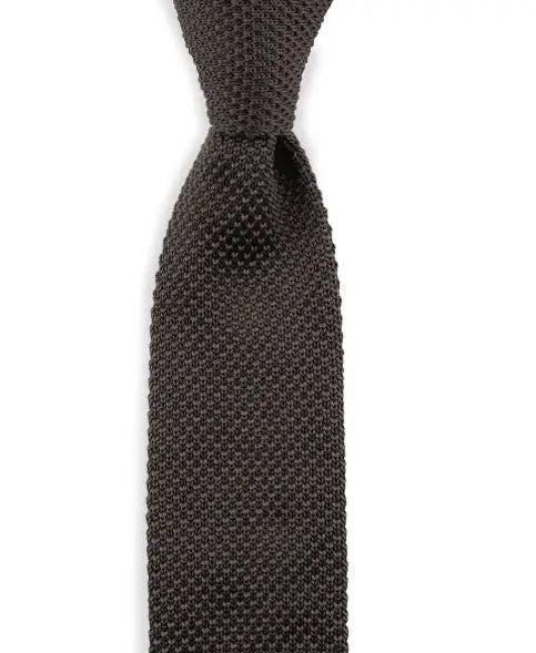 Brown Knit Tie - Sir Redman