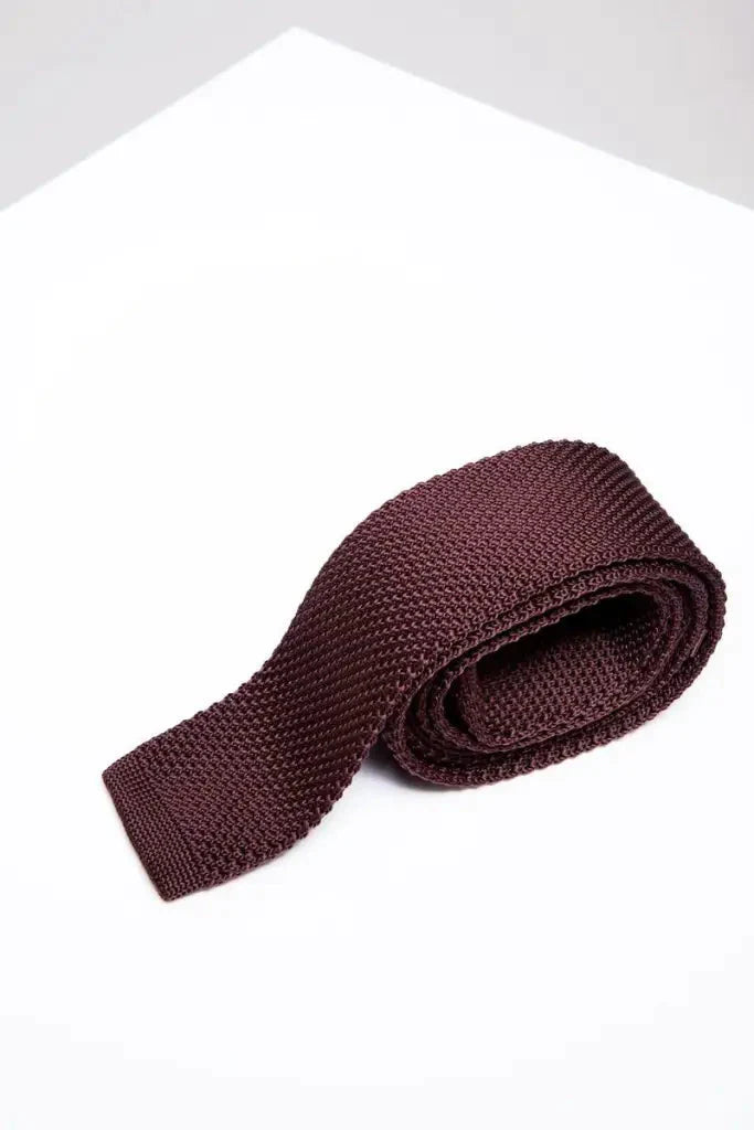 Marc Darcy Brown Knitted Tie