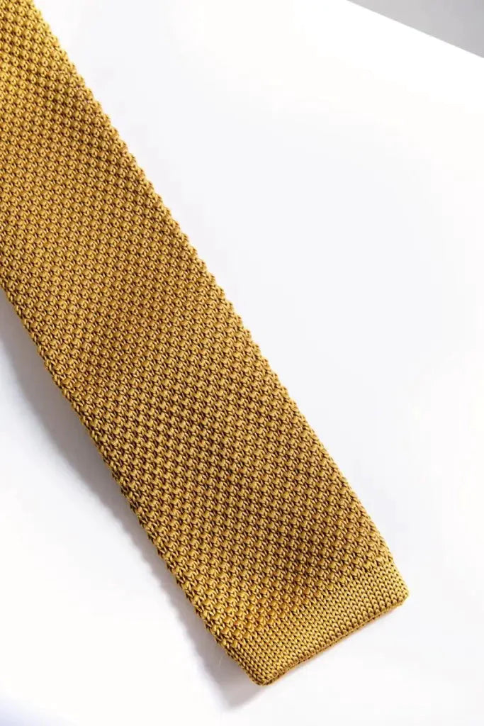 Tie Marc Darcy Mustard Knitted