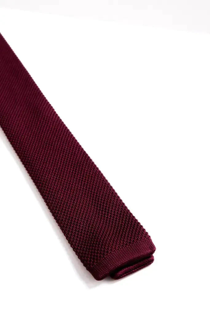 Tie Marc Darcy wine knitted