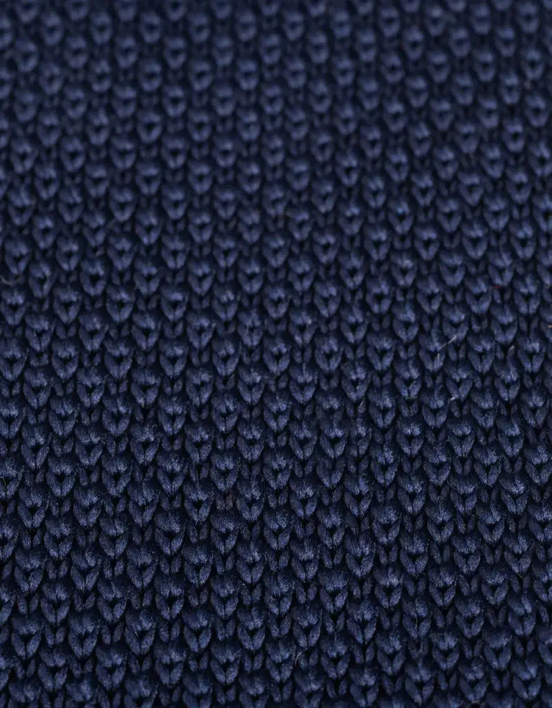 Necktie navy knitted - Garrison Limited navy blue -