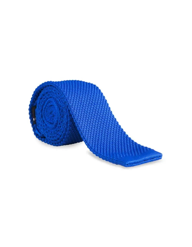 Necktie ocean blue knitted - Garrison Limited ocean blue