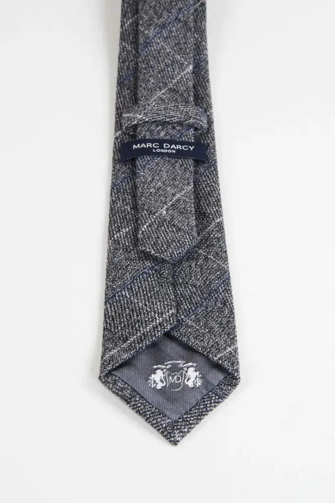 Scott Grey Tweed Check Style Tie