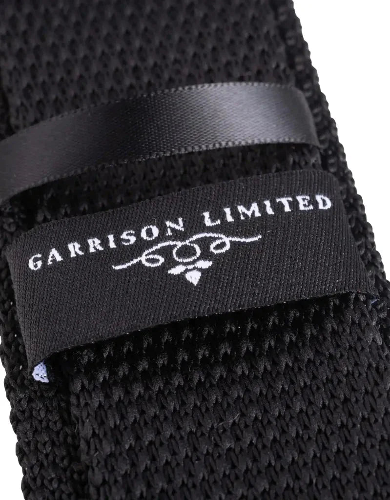 Tie Black Knitted - Garrison Limited Black