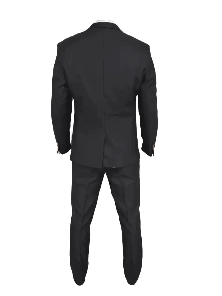 Black Suit - Max Single Breasted - Three-Piece Men's Suit